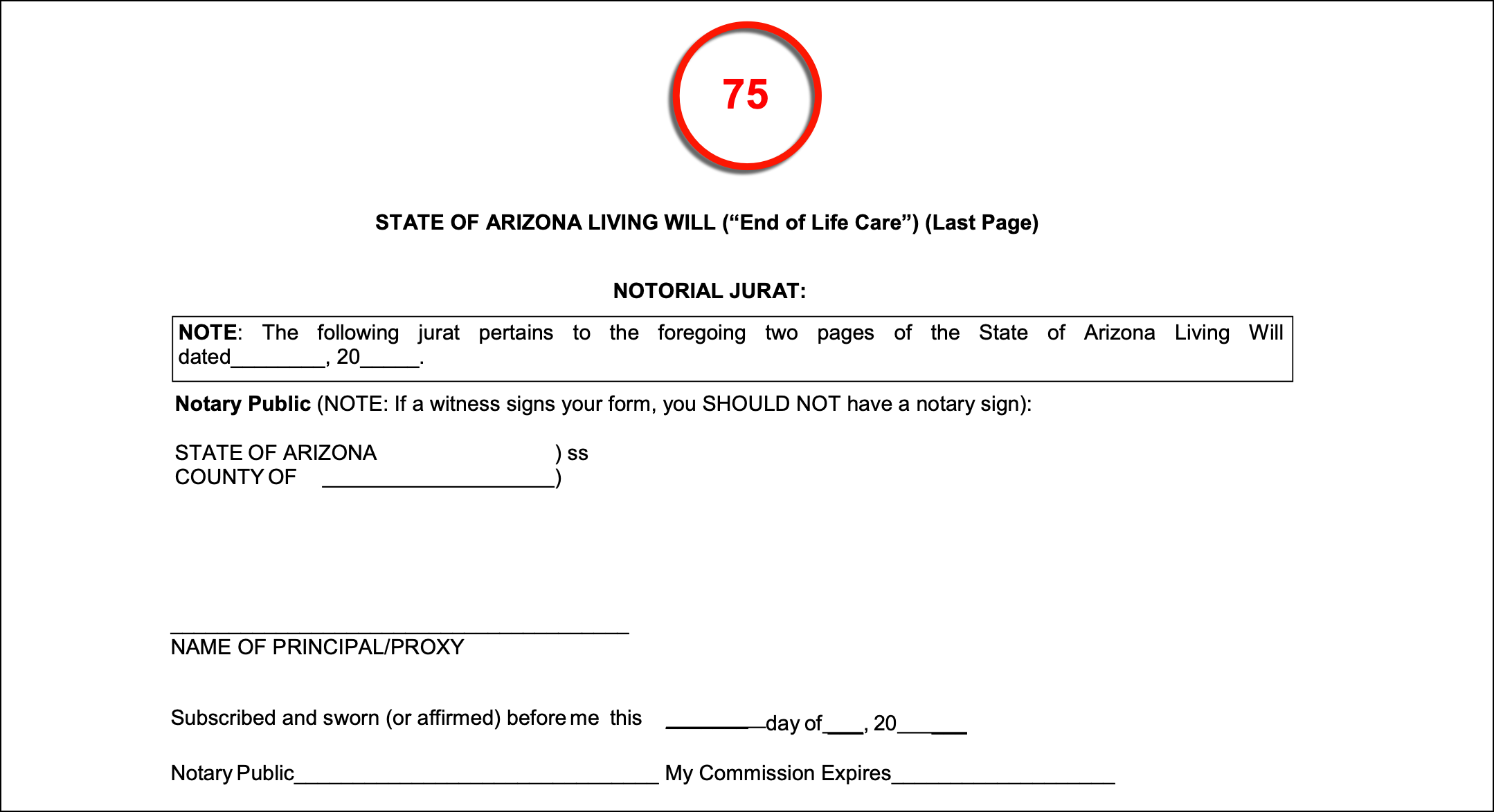 Free Arizona Advance Directive (Living Will + Medical POA) | PDF