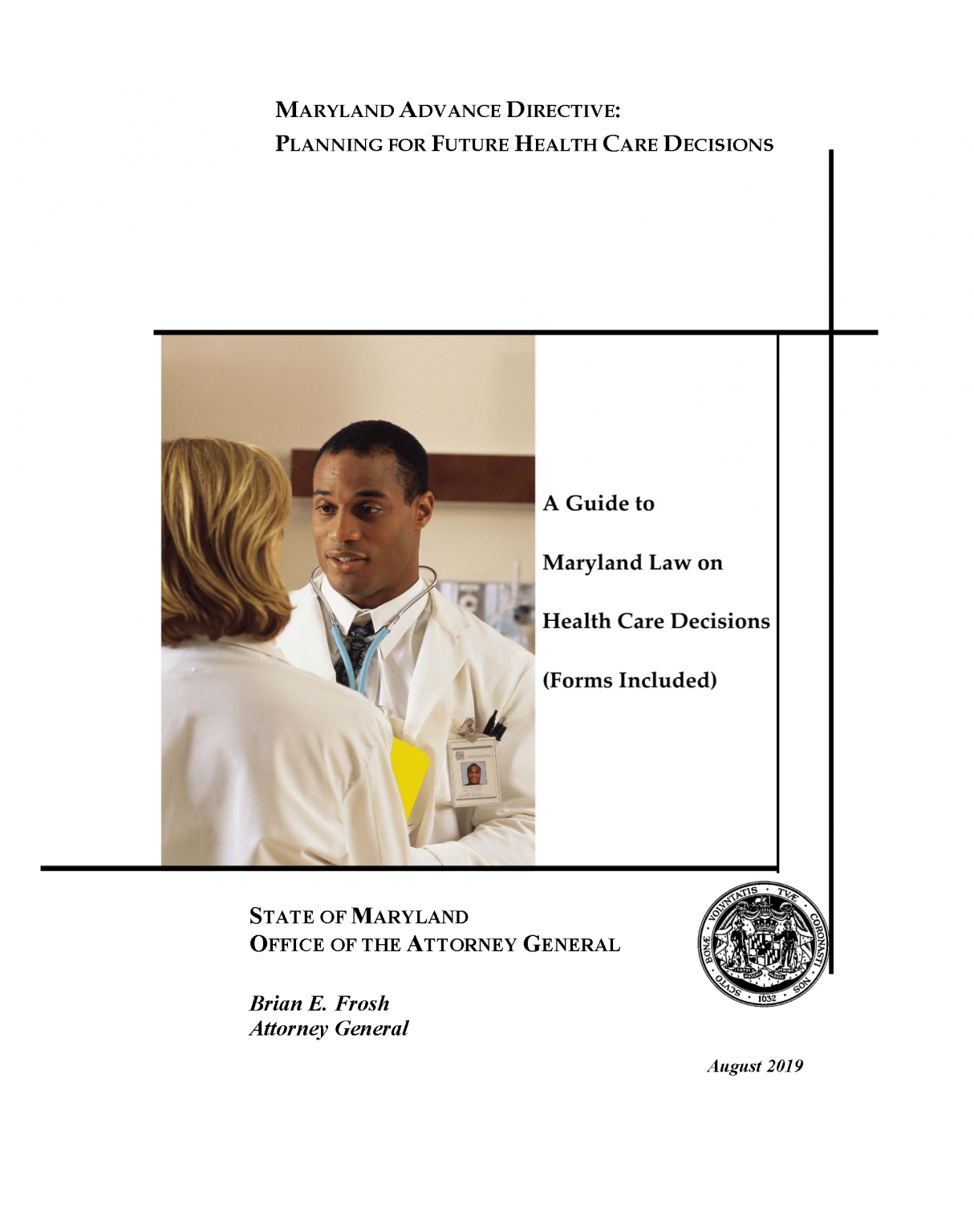 Free Maryland Advance Directive Form Medical POA Living Will PDF