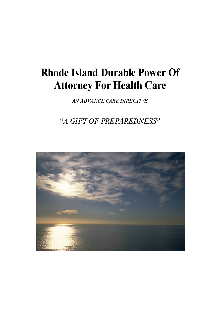 Free rhode island advance directive form medical poa living will pdf