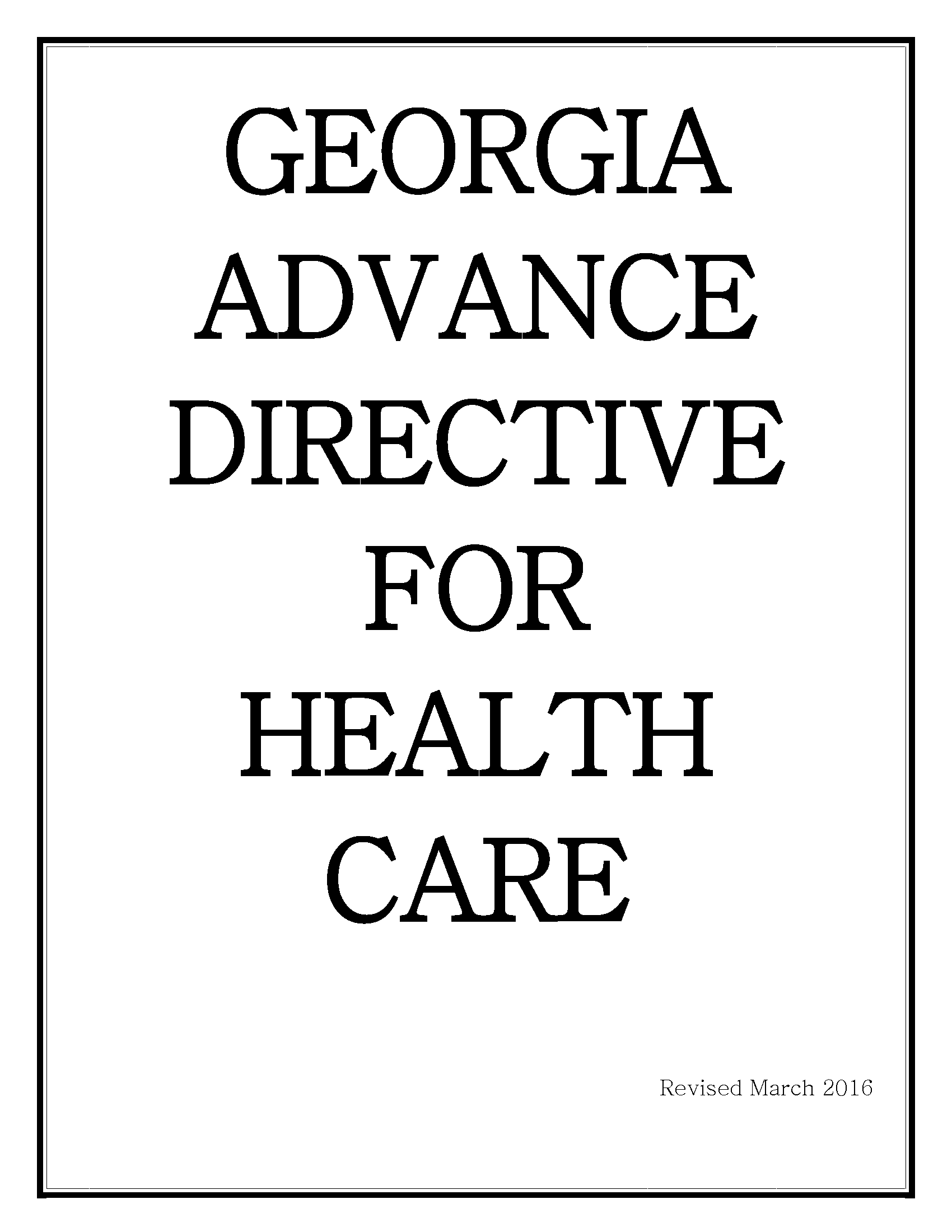 Free Advance Directive Form (Medical POA + Living Will) PDF