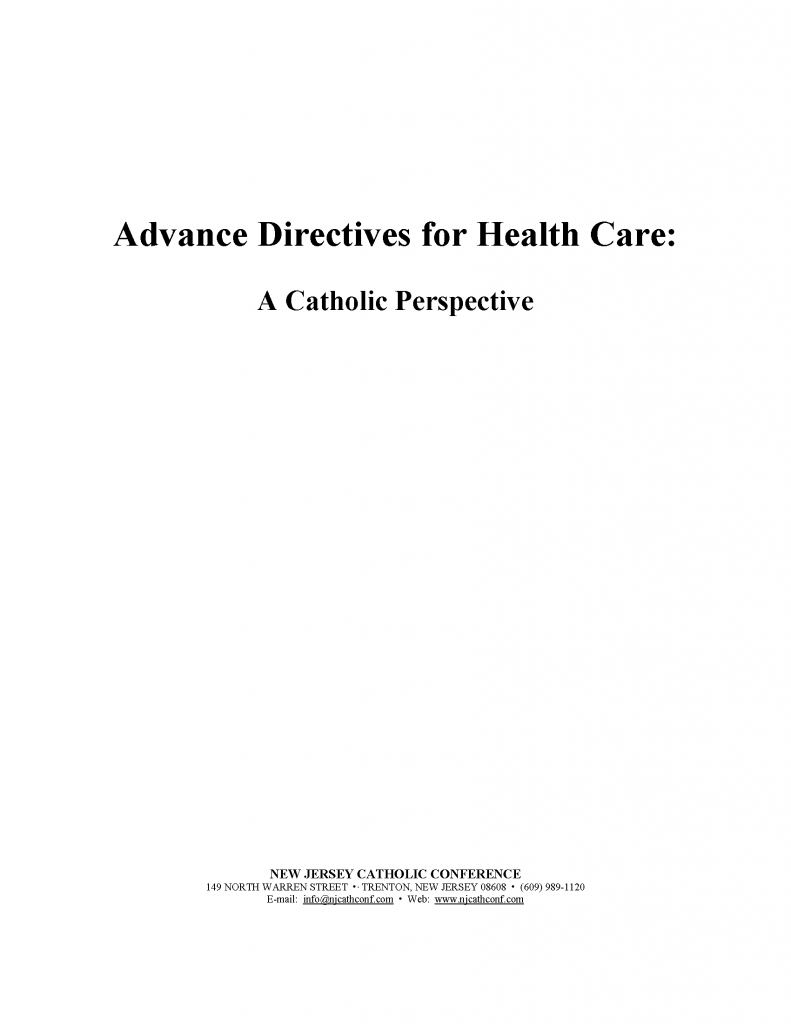 Free New Jersey Advance Directive Form (Medical POA + Living Will) PDF